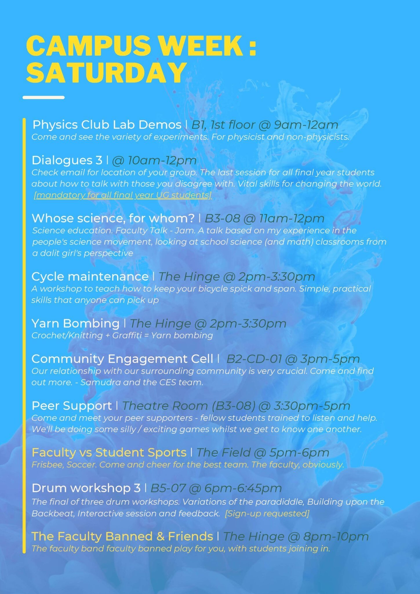 Campus Week Posters Page 6