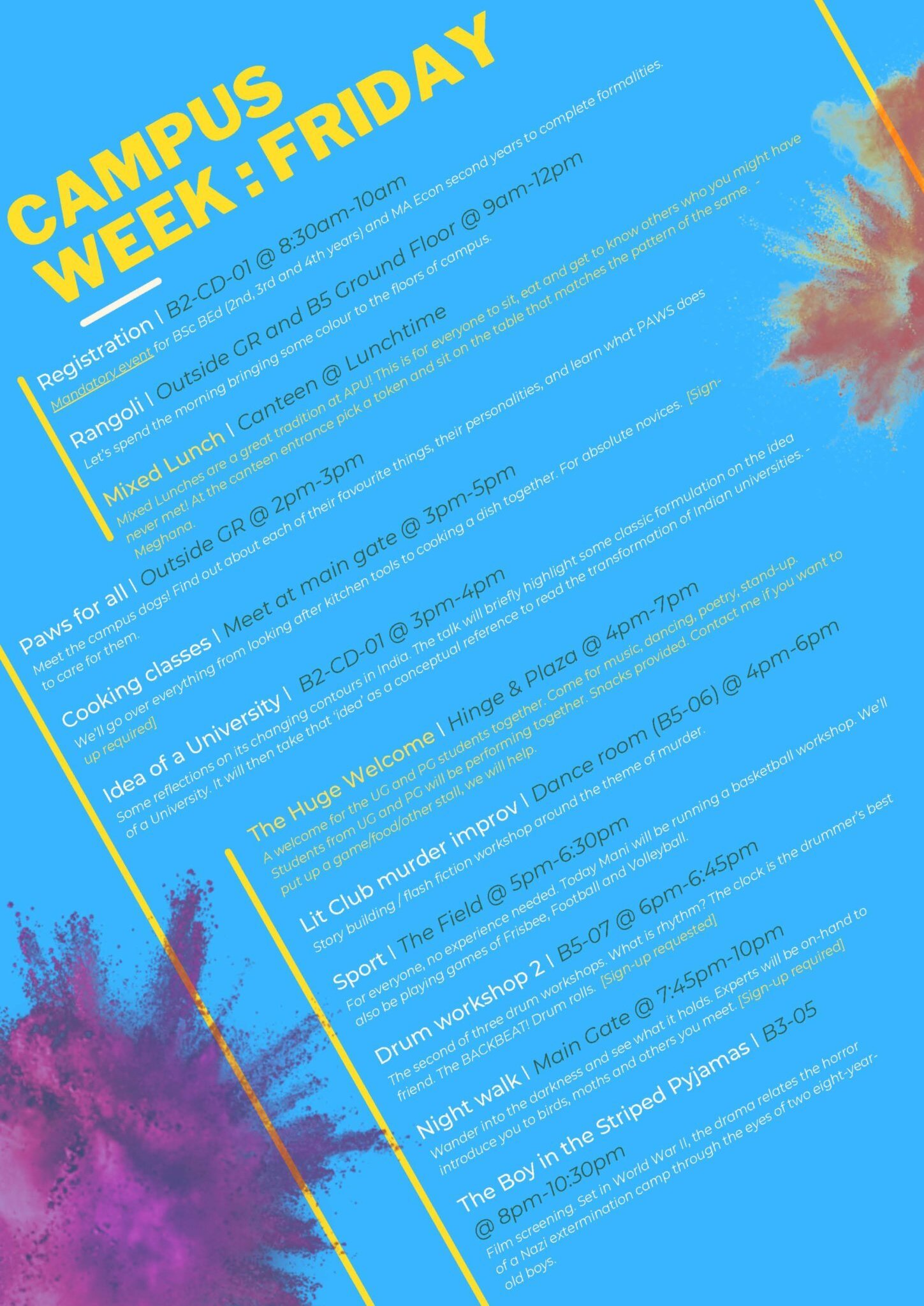 Campus Week Posters Page 5