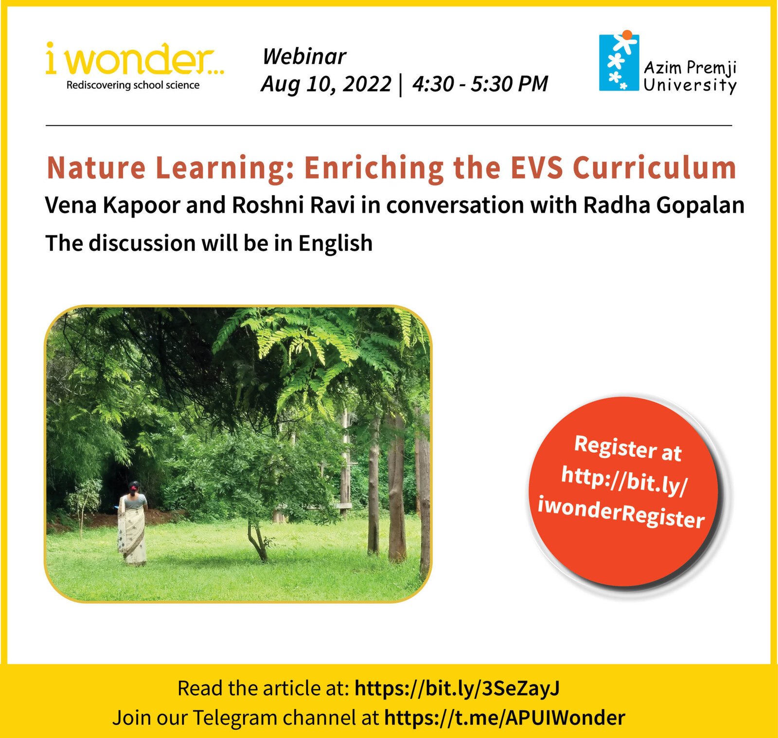 I wonder webinar 10 Aug 2022 SM