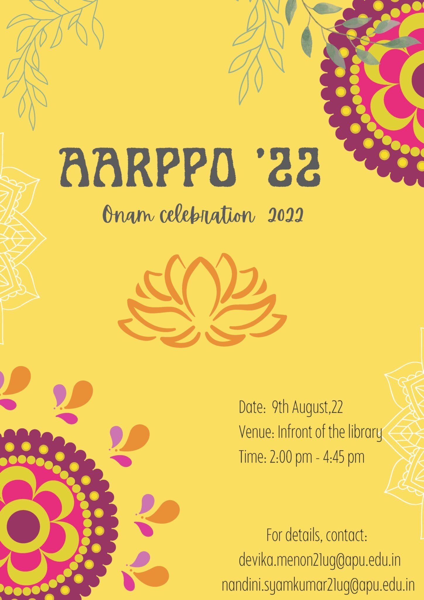 Aarppo 2022 Onam Celebration