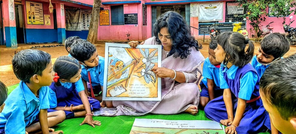 Involving pre-primary students through posters