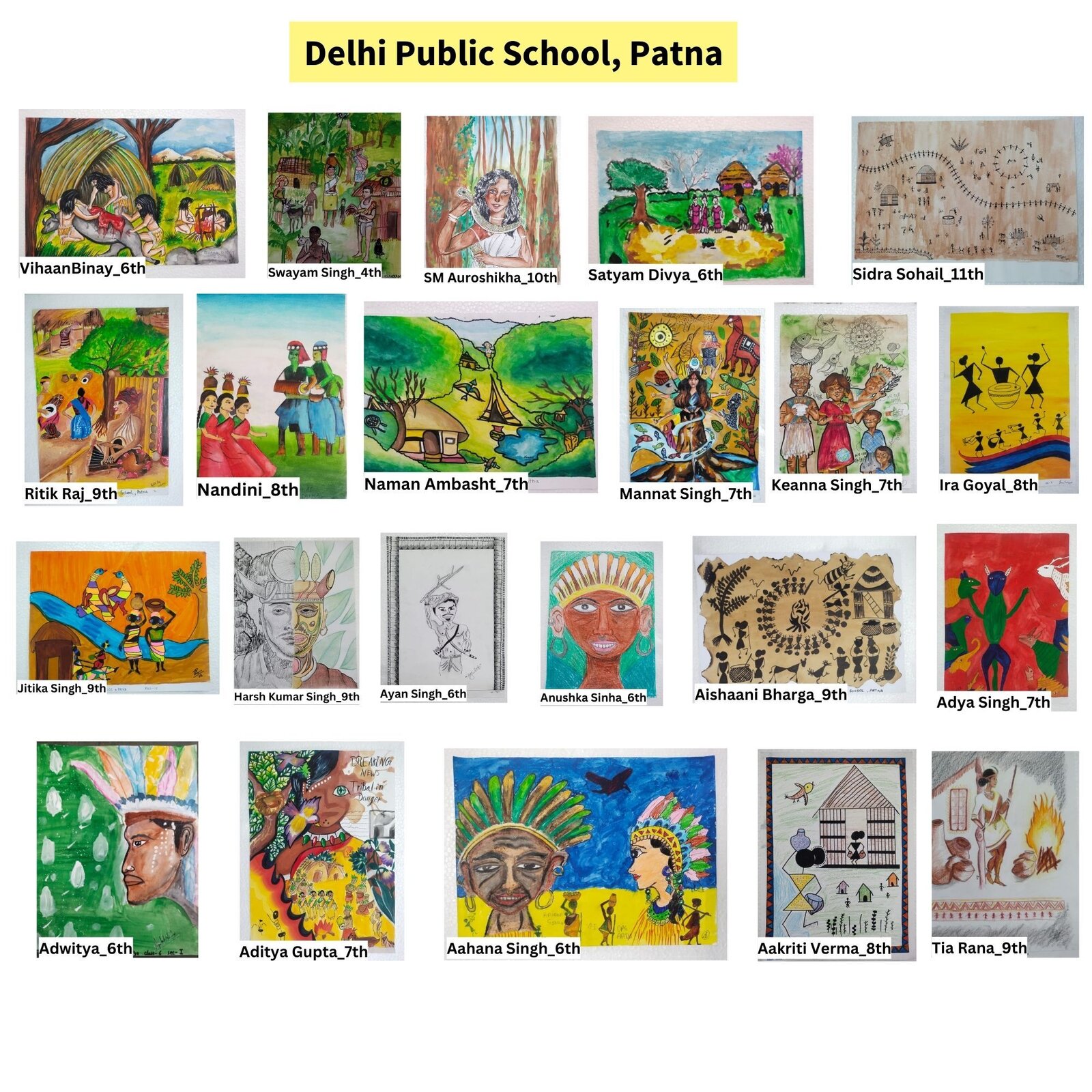 Delhi public school patna (paintings)