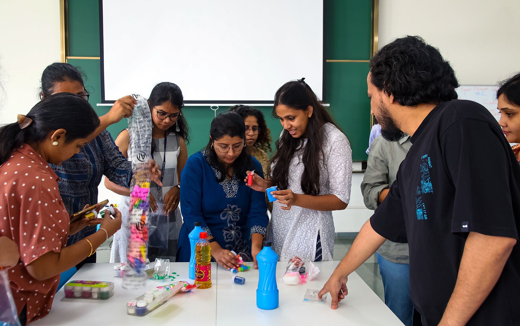 Classroom Activity with Faculty & Glue activity