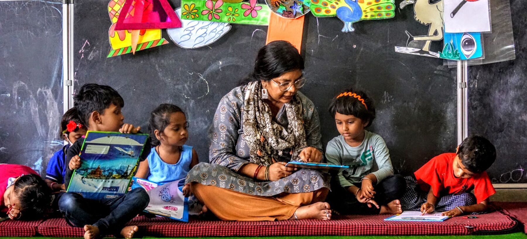 ECCE children with teacher
