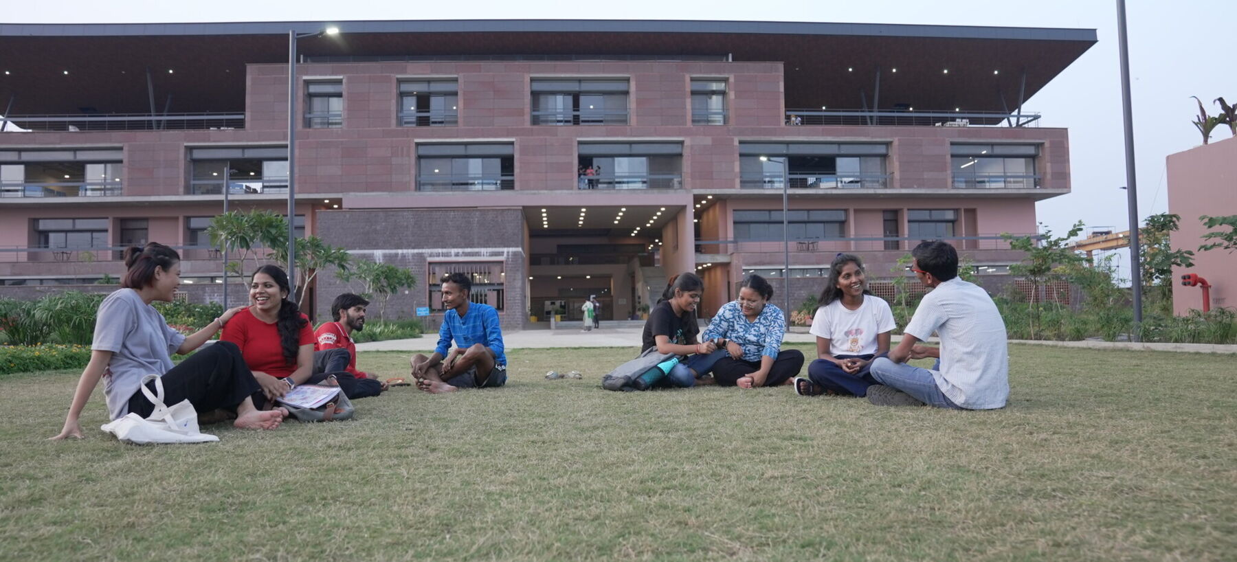 Bhopal Students chill on ground
