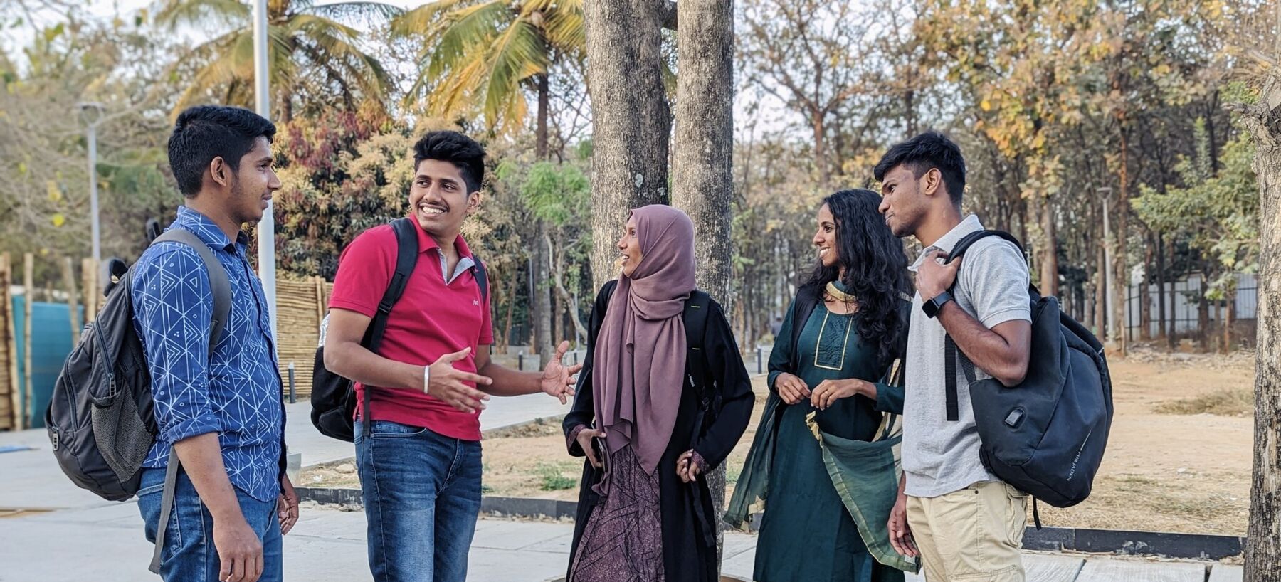 Bangalore Campus Students doing gossips