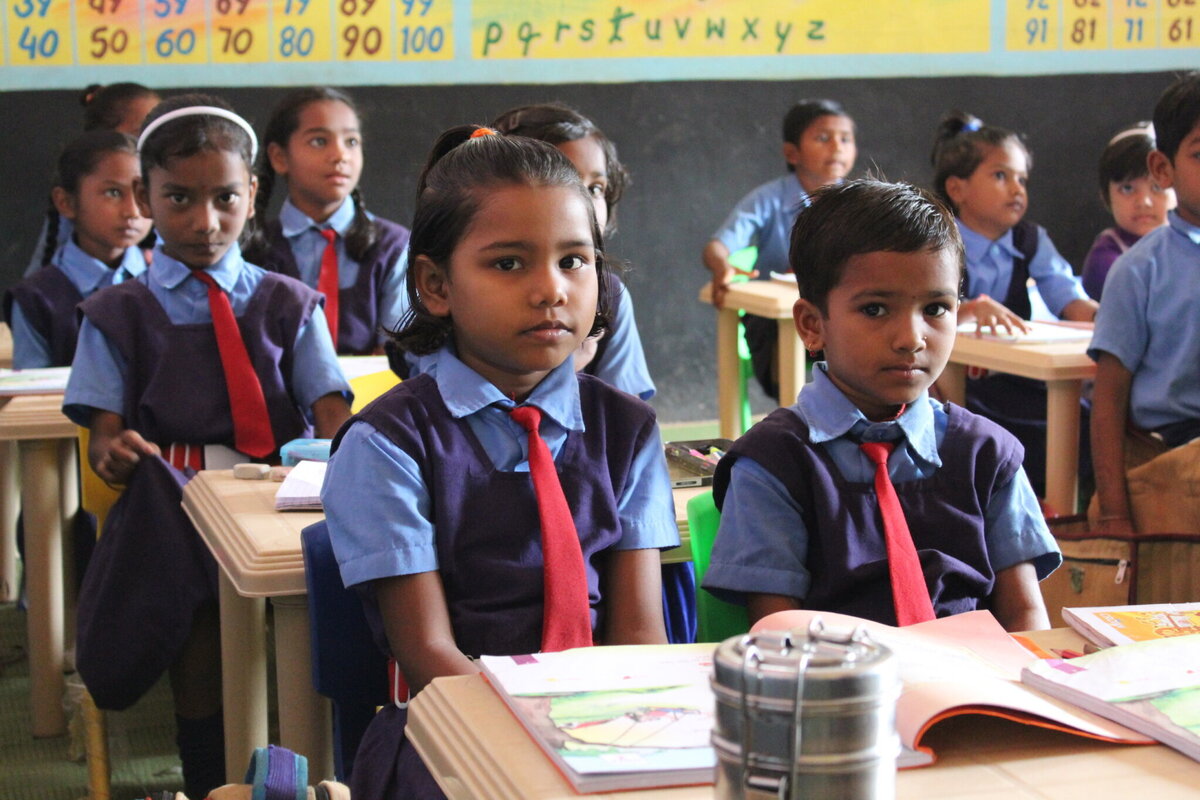 School Pic with Children