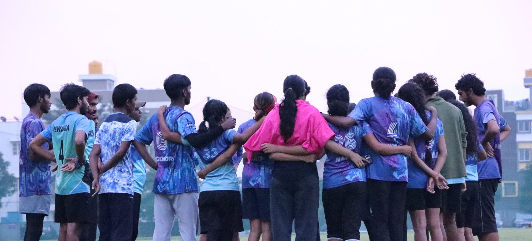 Sports Students gathering on Ground