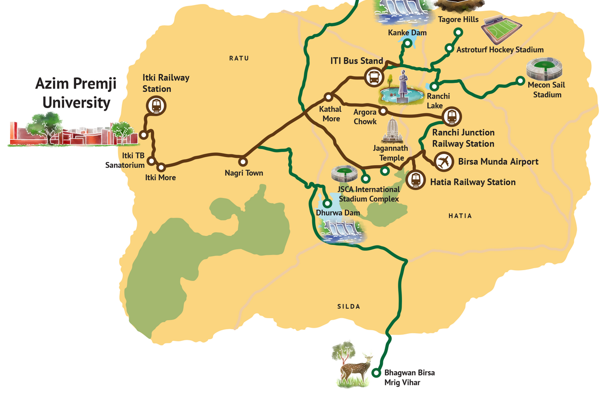Azim Premji University Ranchi Map July 2026