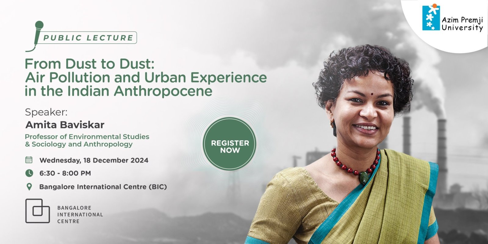 APU 134 Public Lecture Amita Bavisker Web Banner 2160 x 1080