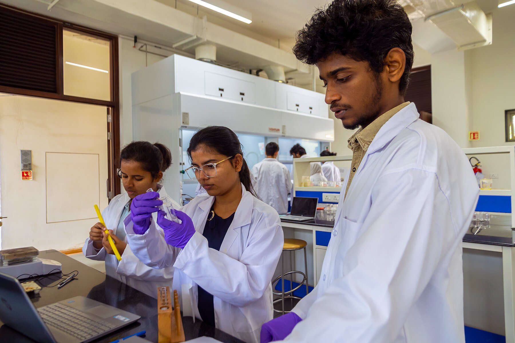 Students in lab