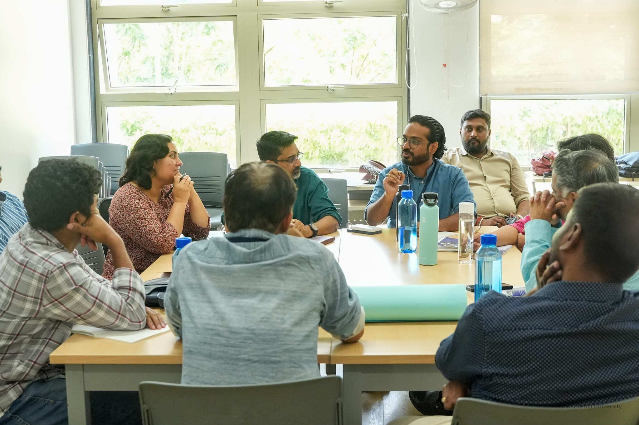 Members in discussion