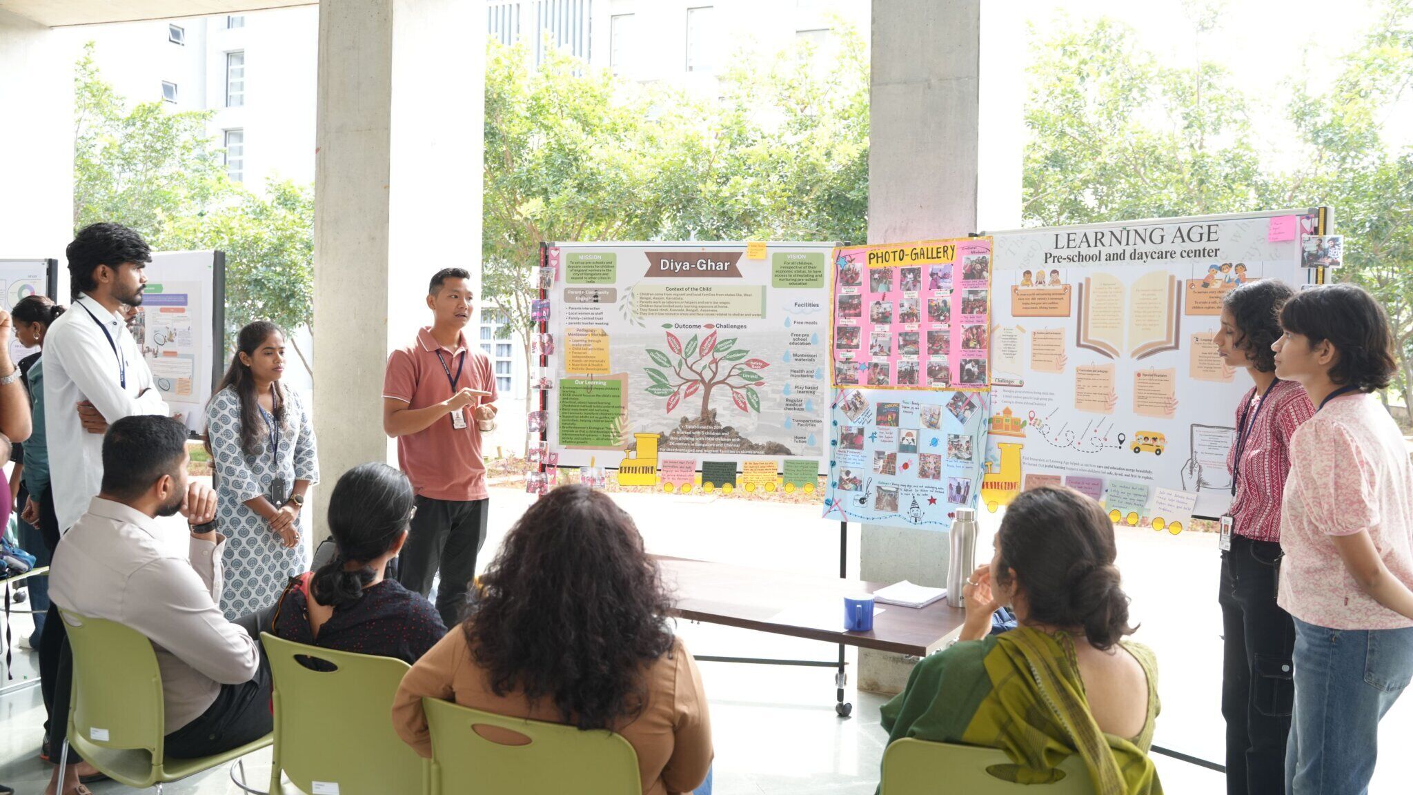 Student presenting ECCE