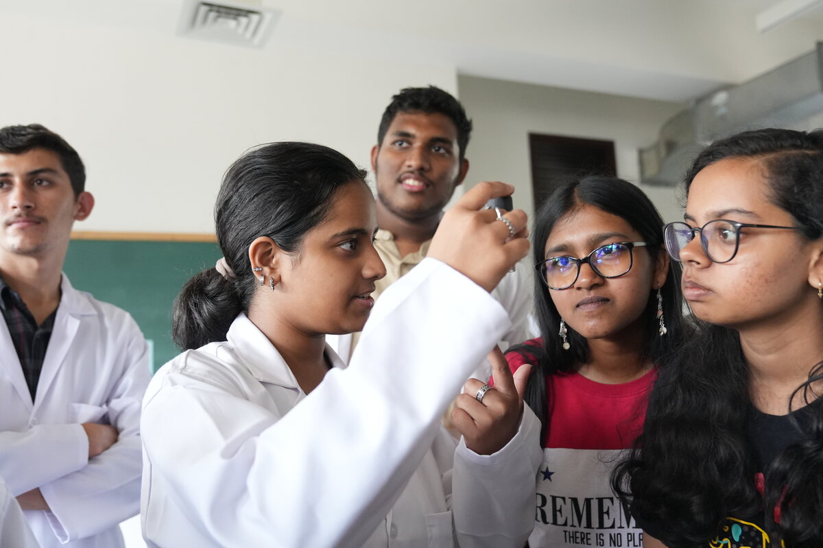 students in laboratory