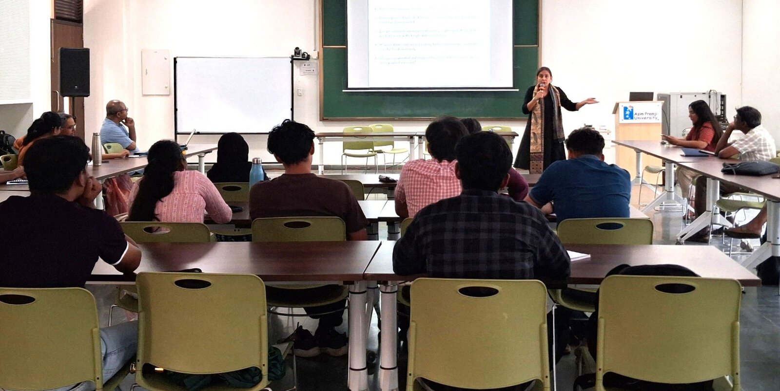A panel discussion on Street Vendors Act at Azim Premji University