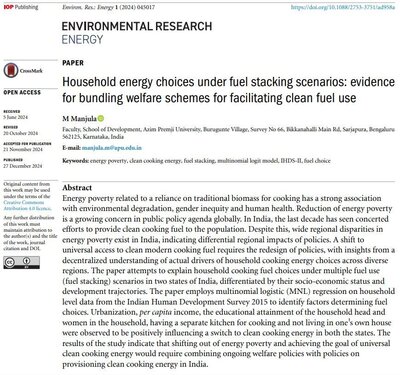 Household energy choices cover