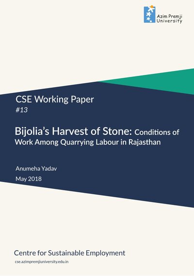 Yadav Bijolias Harvest of Stone May 2018