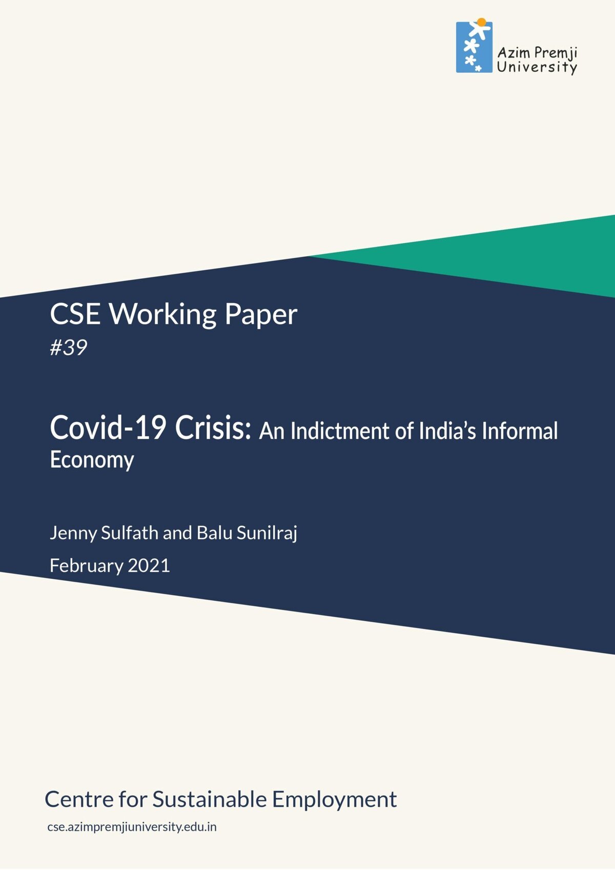 Sulfath Sunilraj Covid Informal Economy Feb 2021