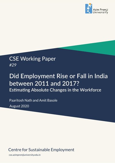 Did Employment Rise or Fall in India between 2011 and 2017