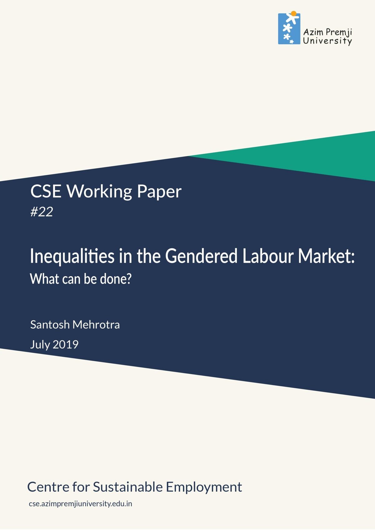 Mehrotra Gendered Labour Market July 2019