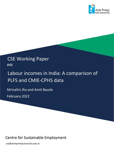 Jha Basole PLFS CPHS Labour Earnings