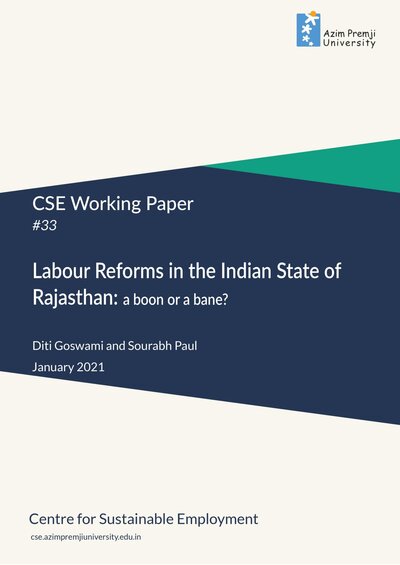 Goswami Paul Labour Laws Rajasthan Jan 2021