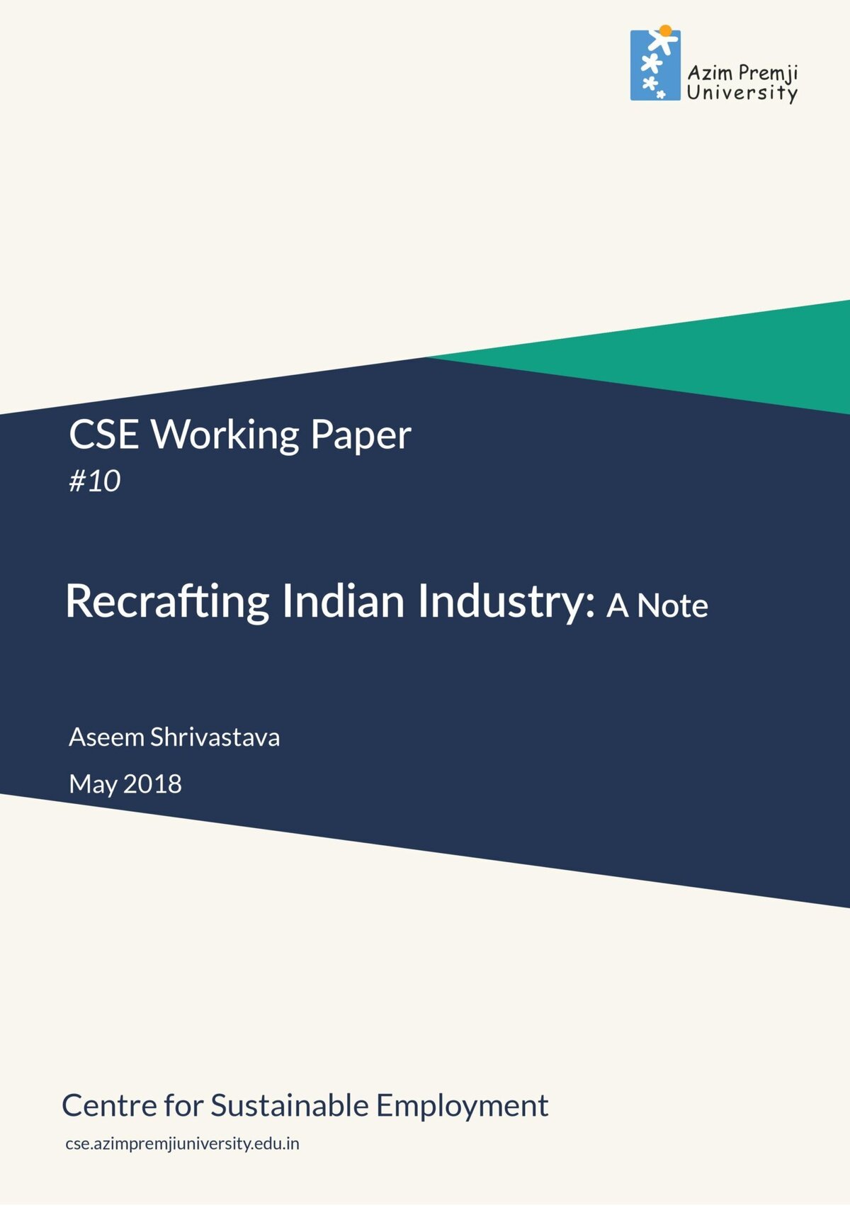 Shrivastava Recrafting Indian Industry A Note May 2018