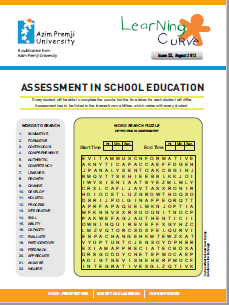 LC Issue 20 Aug 2013 Assessment in school education Cover Page