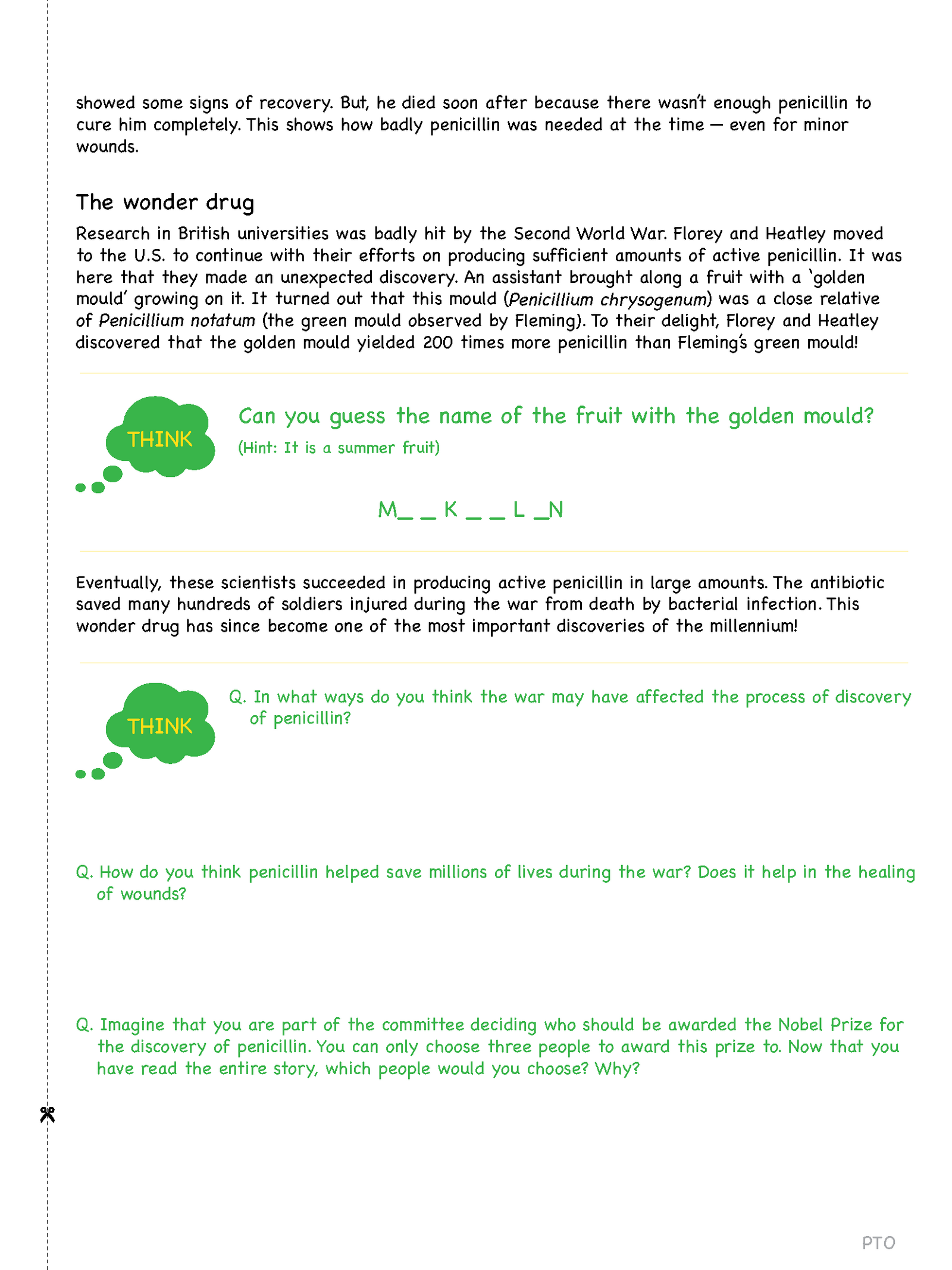 I Wonder Issue 4 May 2020 birth of antibiotics activity sheet 2 Page 5